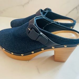 Denim Clogs size 11 fits like a 10